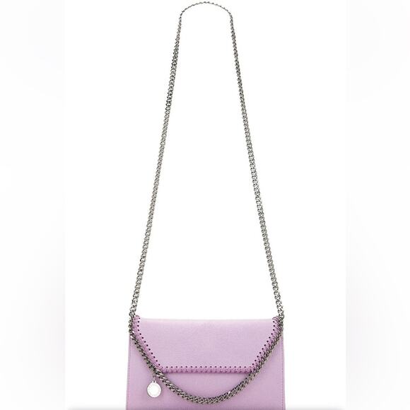 NWT MSRP$1095 STELLA MCCARTNEY Mini Xbody Eco Shaggy Deer bag Lilac - Picture 4 of 7